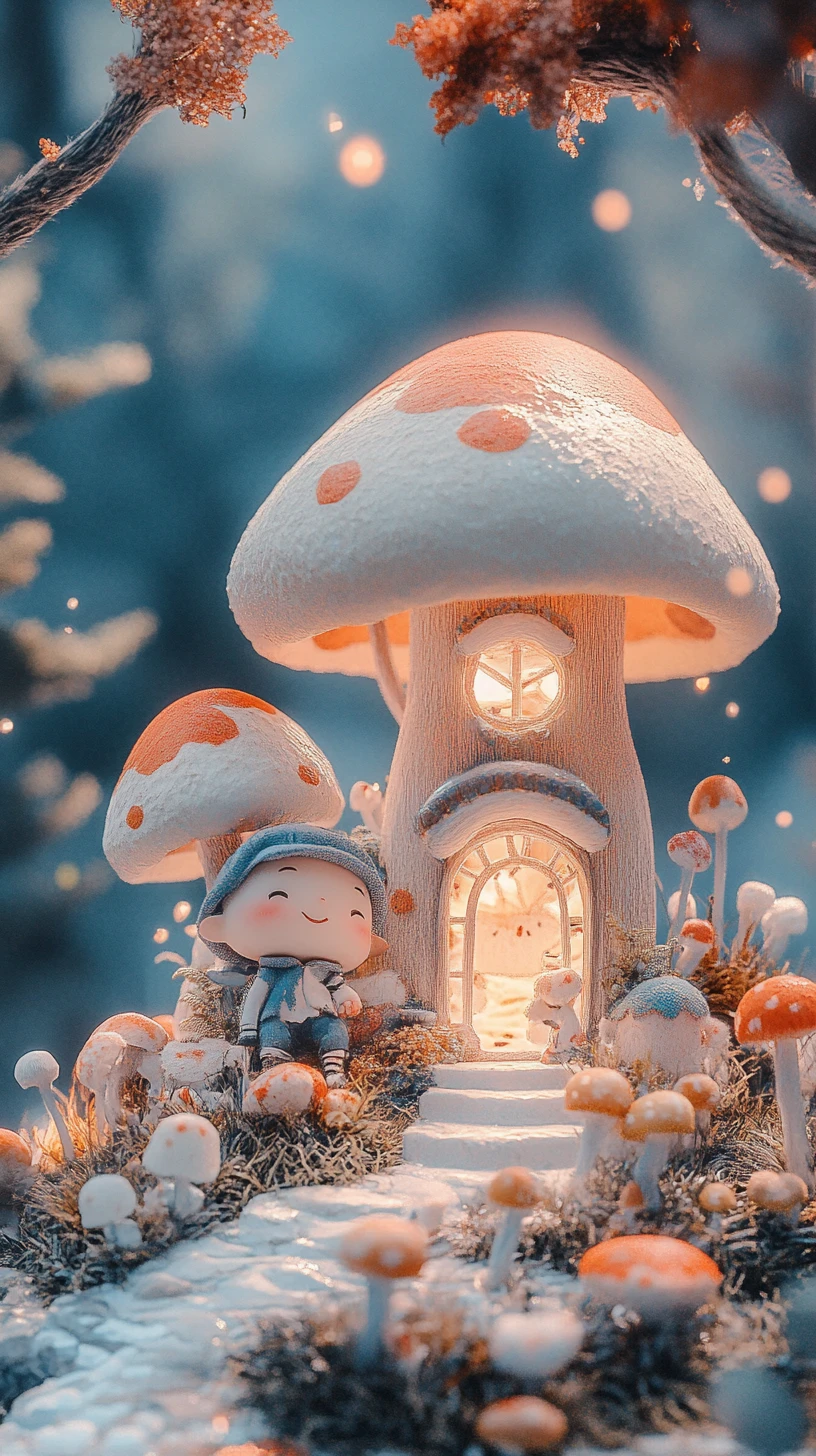 Whimsical anime illustration in bright pastel storybook style