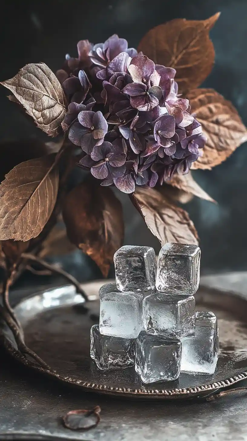 Vintage steampunk machine with polar bear ice cubes