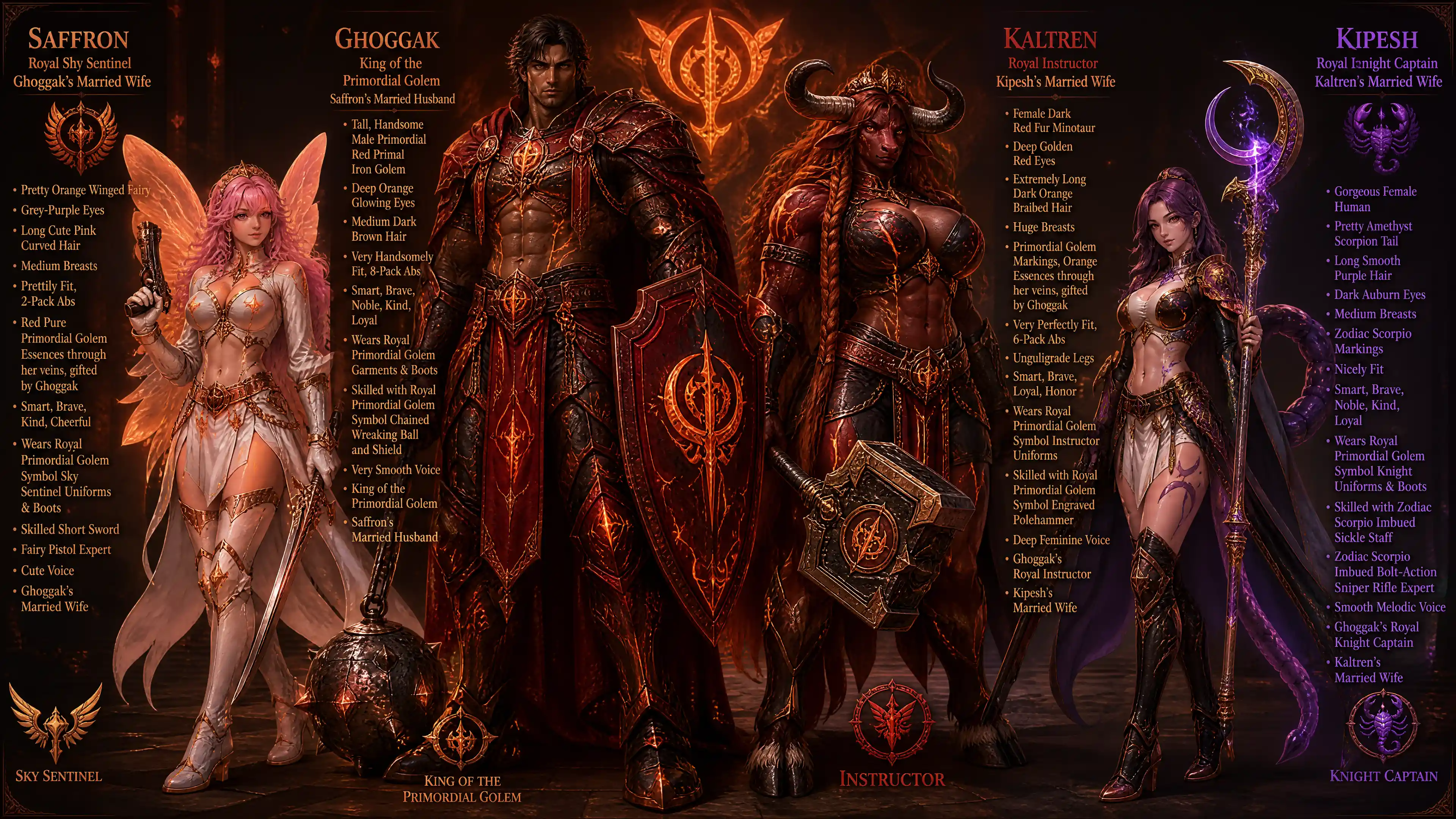 Heroic fantasy woman with glowing eyes and ornate armor