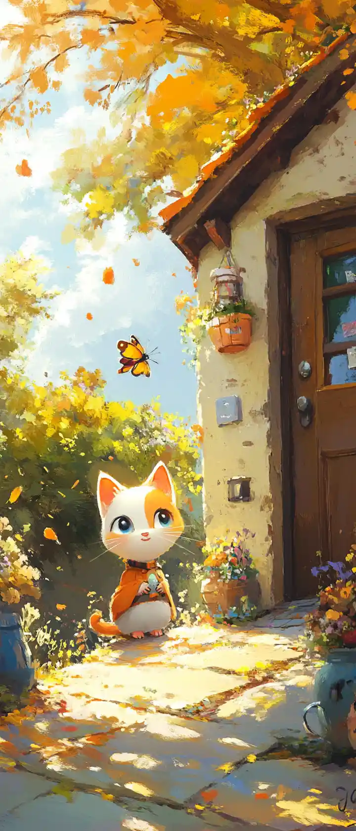 Whimsical childrens storybook illustration in bright pastel colors