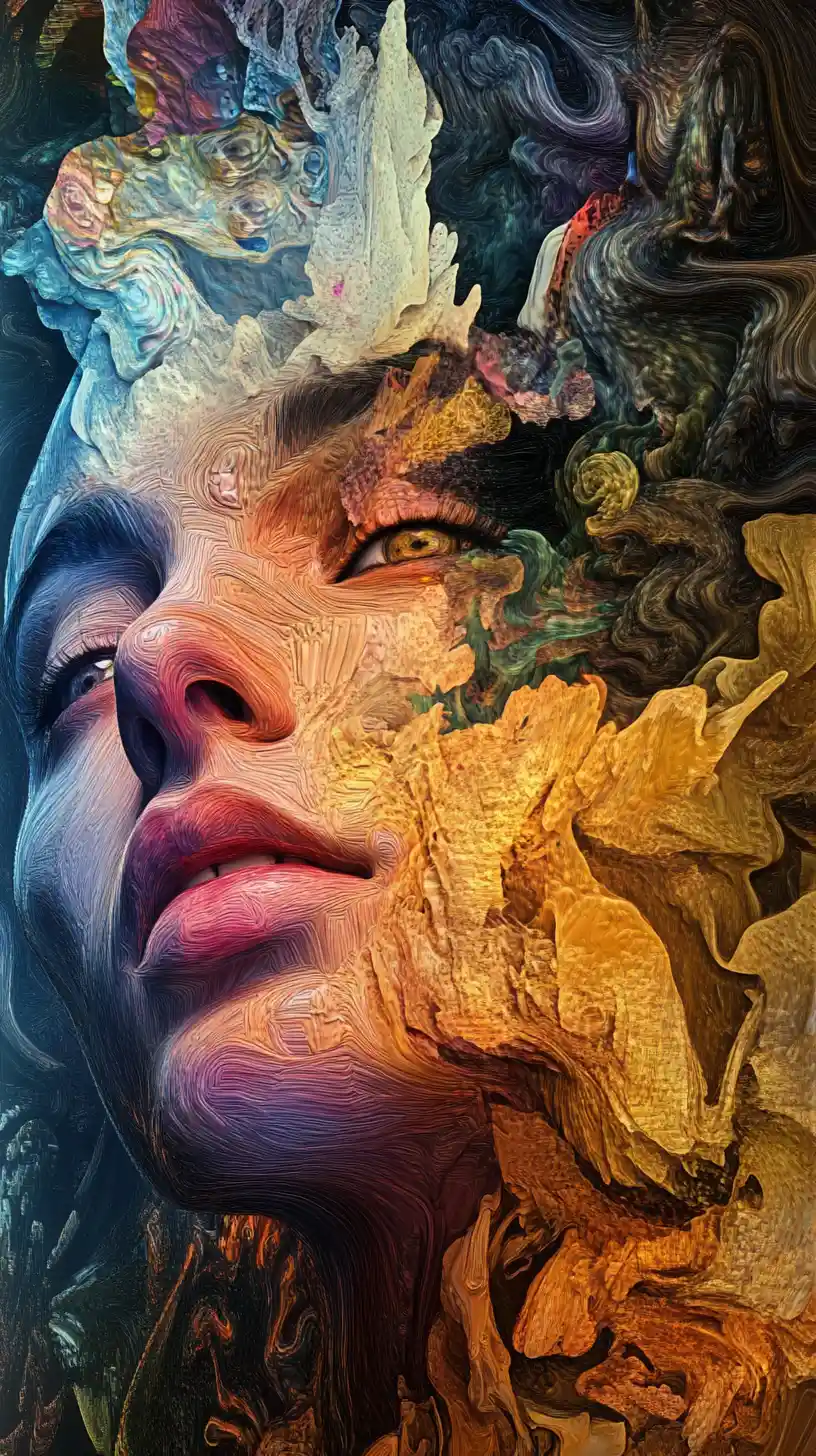 Man with face tattoos posing in confident urban style