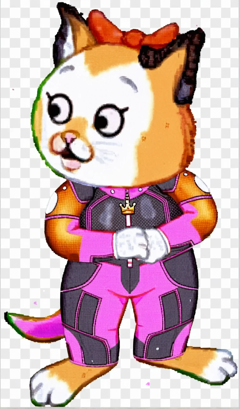 Dog princess mascot standing in front of fantasy castle