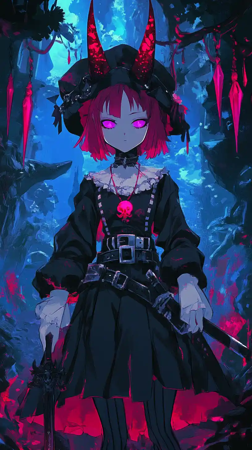 Spooky candy world with chocolate river and sweet forest