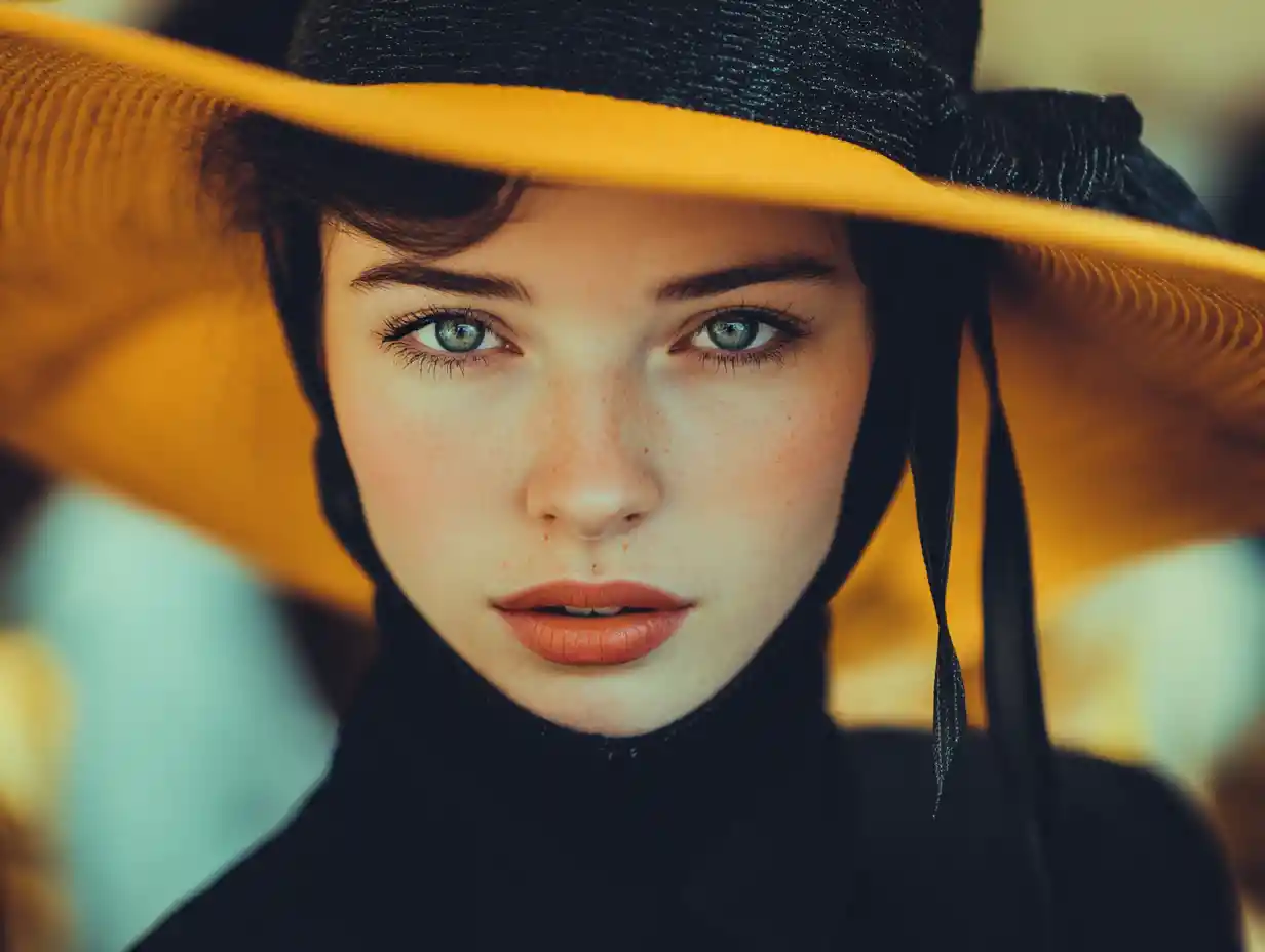 Elegant feminine portrait with refined lady like aesthetic