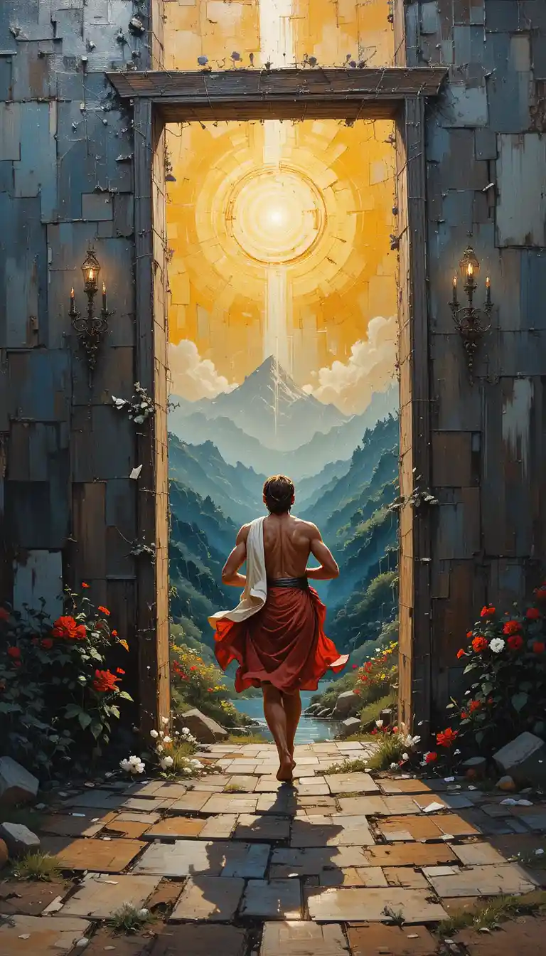 Sun rising in the east symbolizing harmony and peace