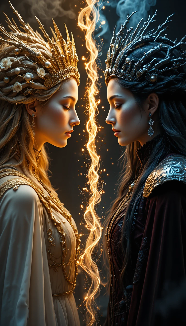 Mythic confrontation of two opposing slavic goddesses