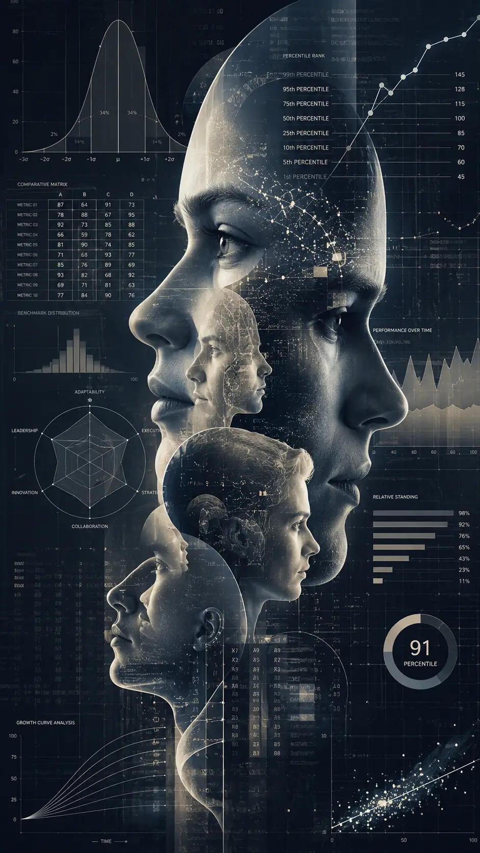 Layered Human Profiles Emerging From Analytical Diagrams