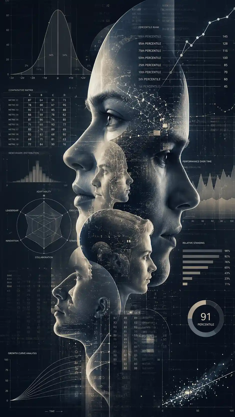 Layered Human Profiles Emerging From Analytical Diagrams