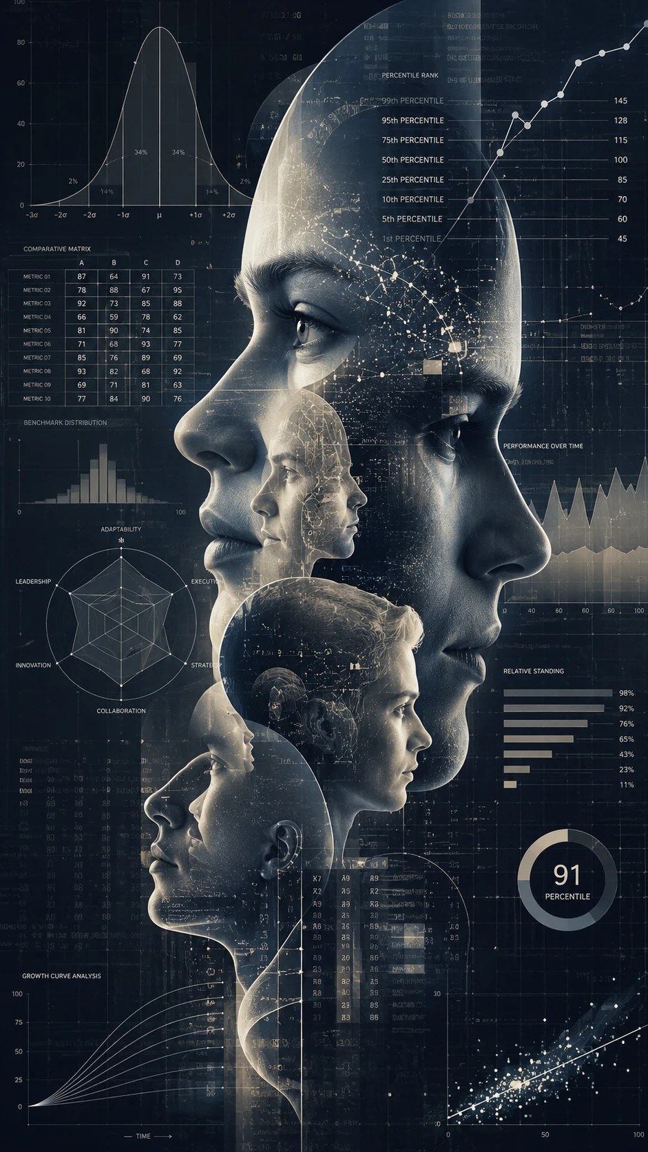 Layered Human Profiles Emerging From Analytical Diagrams