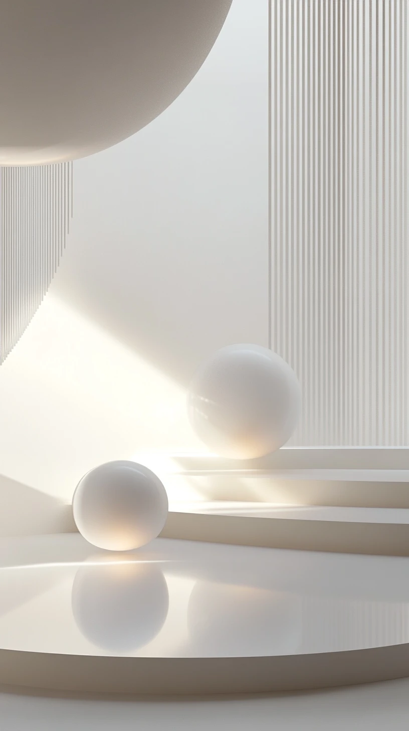 Minimal geometric interface forms in a calm abstract space