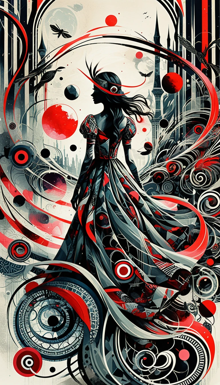 Eerie Abstract Illustration Of Twisted Patterns And Forms