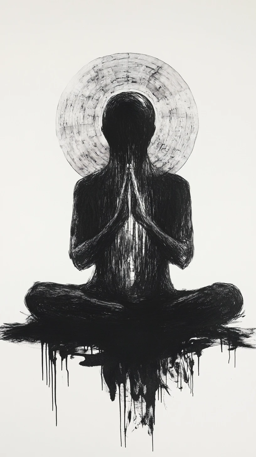 Elongated Figure Opening Into A Sacred Inner Space