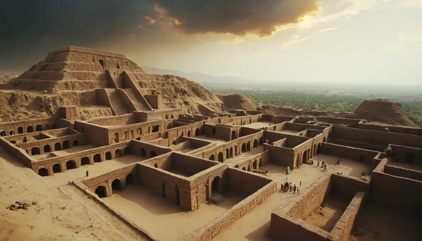 Ancient ruins of lost Pakistani cities in desert sands