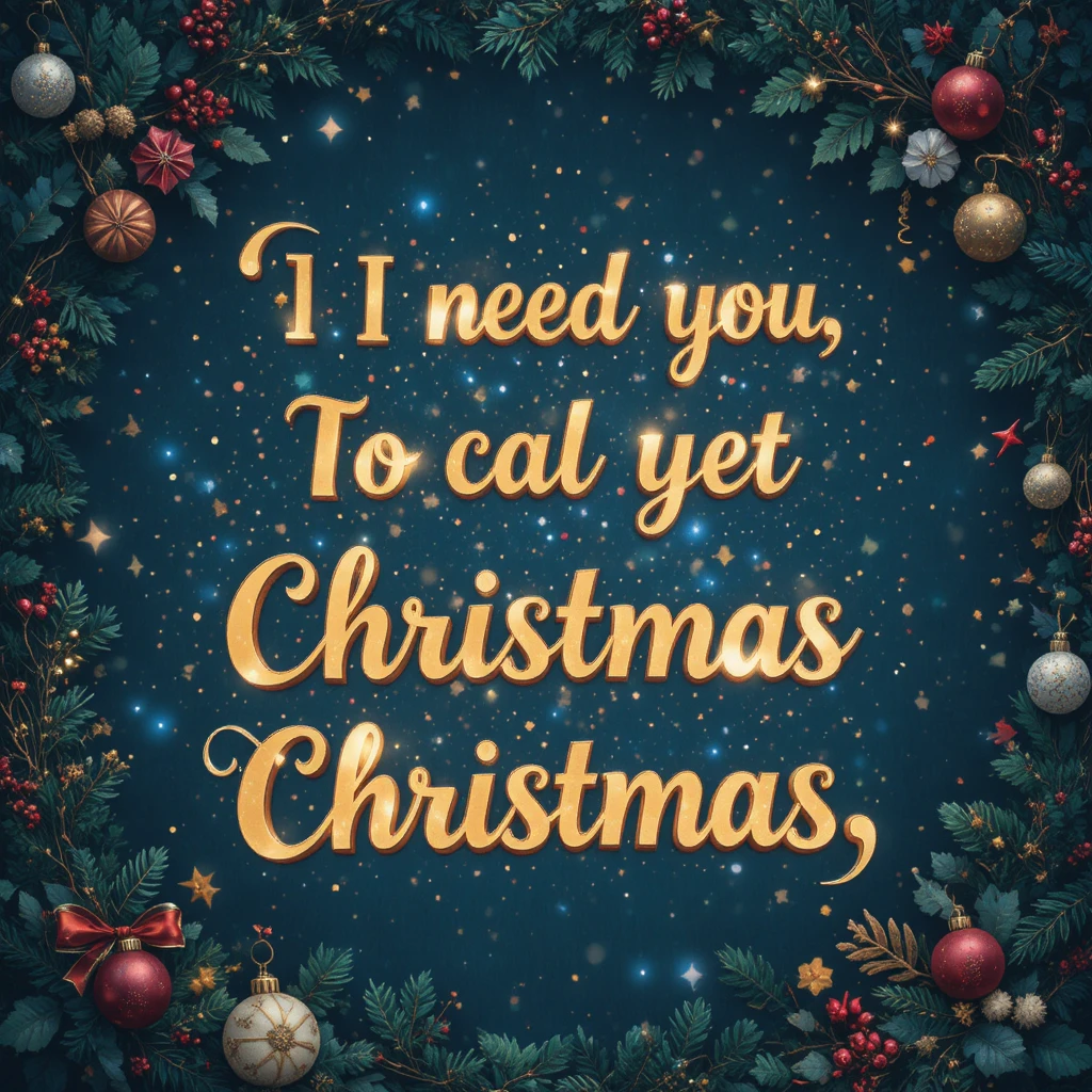 Minimal Christmas quote text for social media sharing