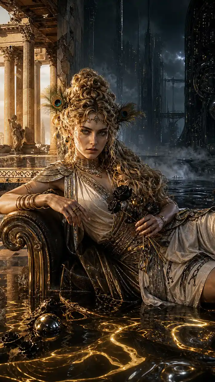 Regal sci fi oracle reclining with black roses