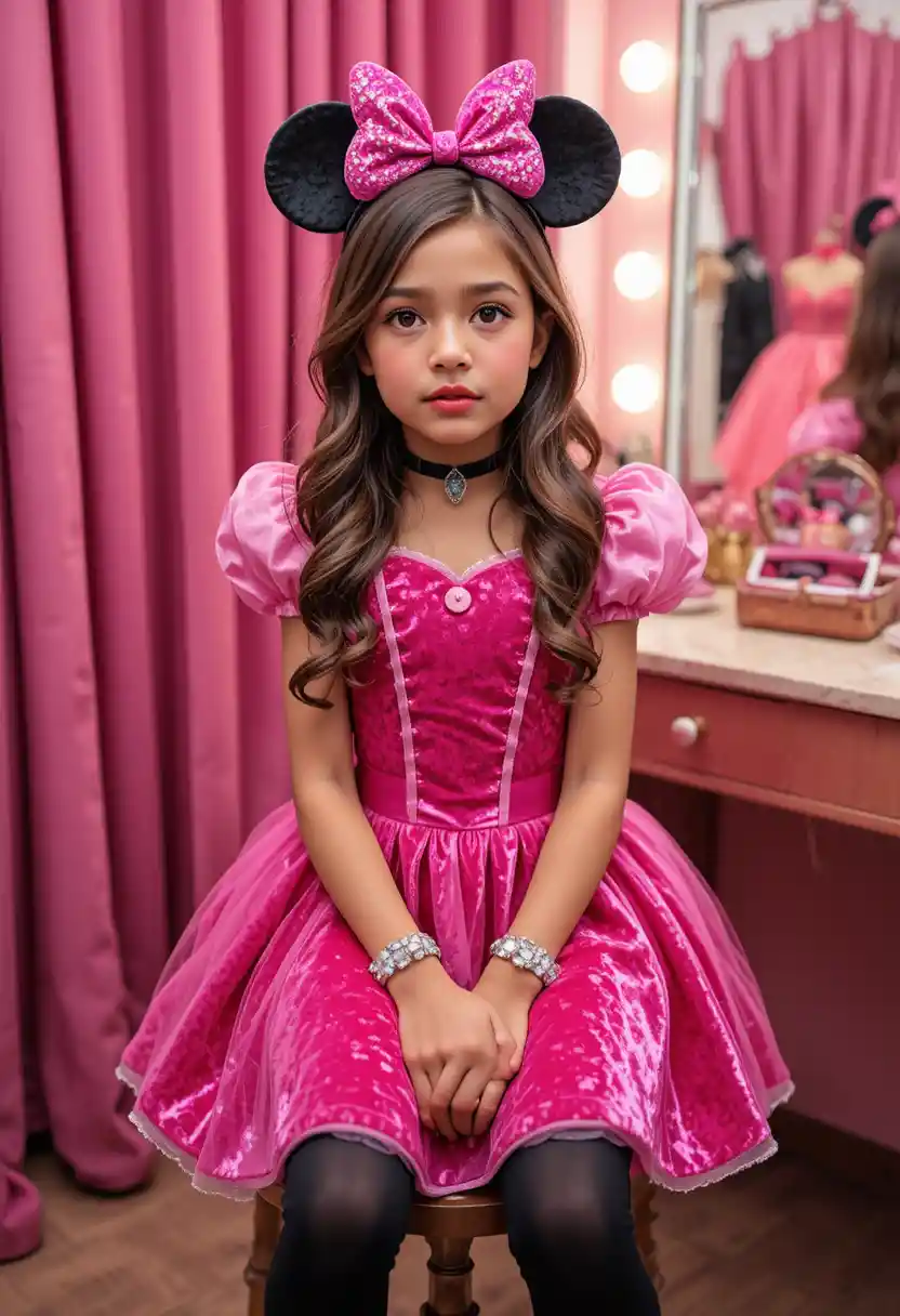 Young Boy Dressed As A Princess In Dress Shop