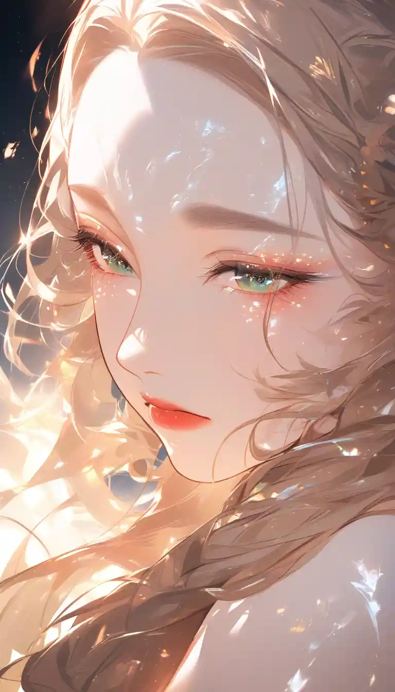 Serene close up portrait of a Korean knight woman