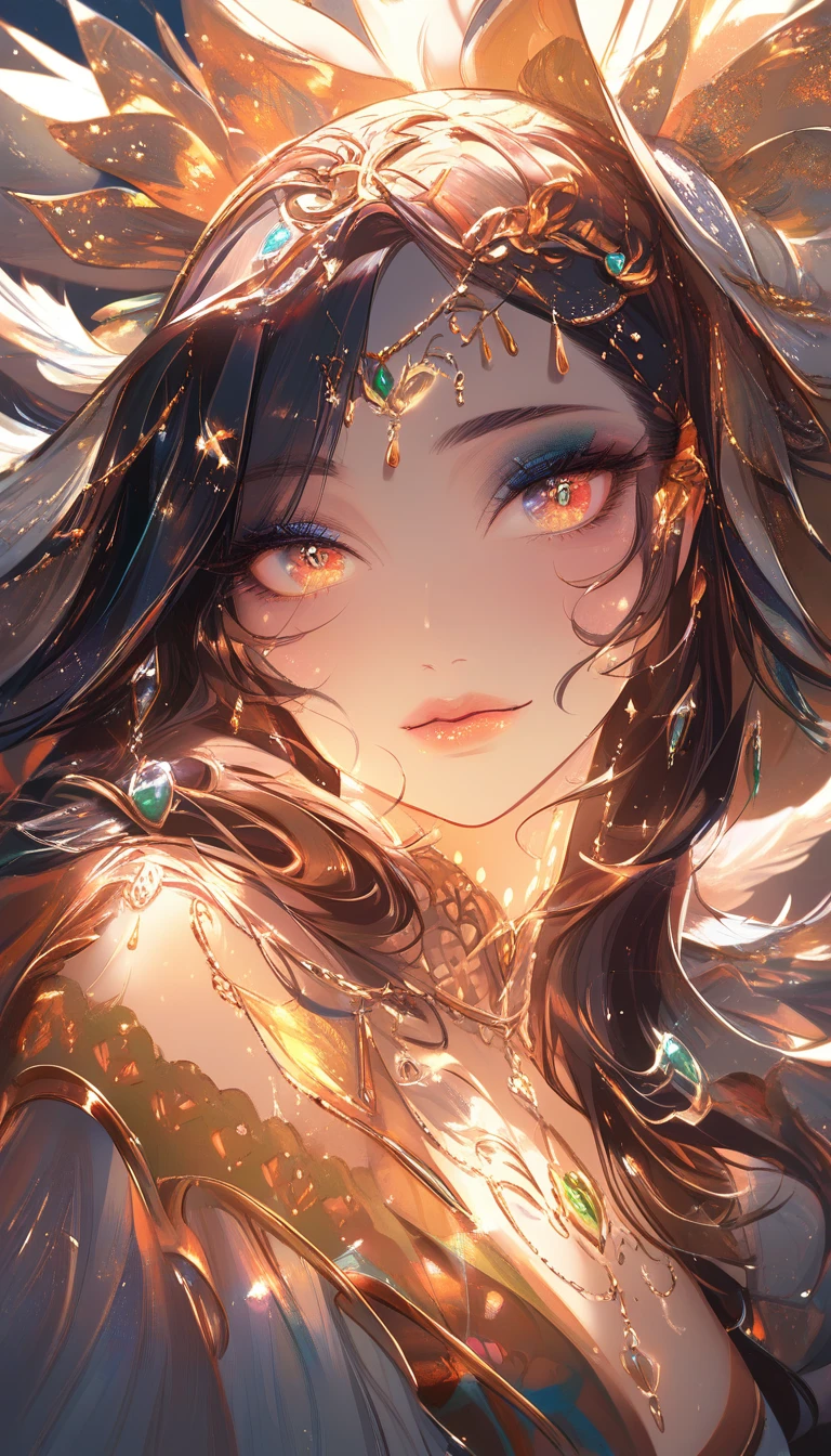 Close up portrait of a Mexican knight woman with gentle lines