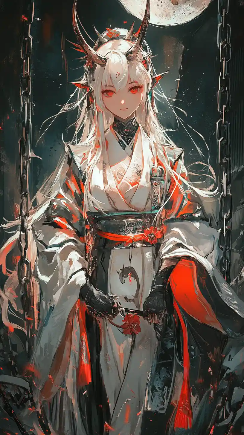 Golden haired anime girl in ornate armor with braided hair