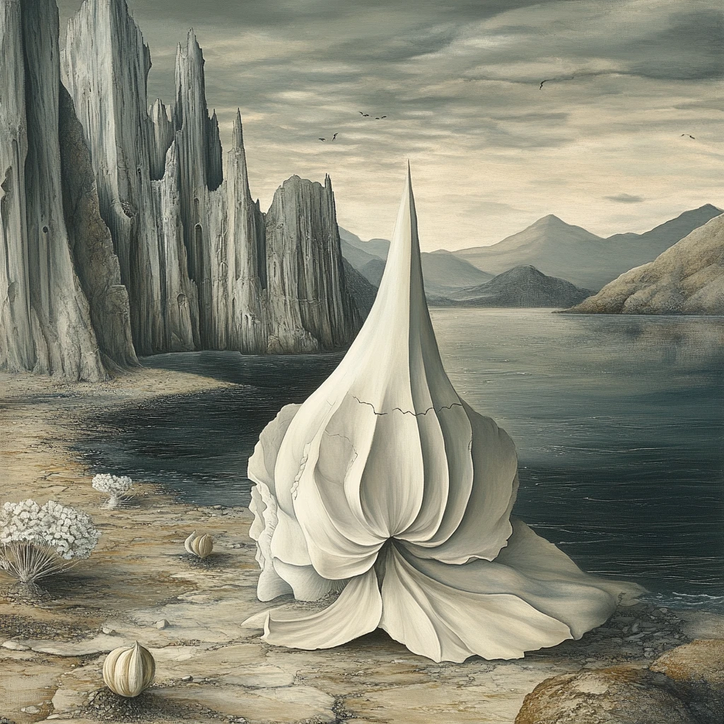 Ethereal Female Figures Rising From A Surreal Primordial Mire