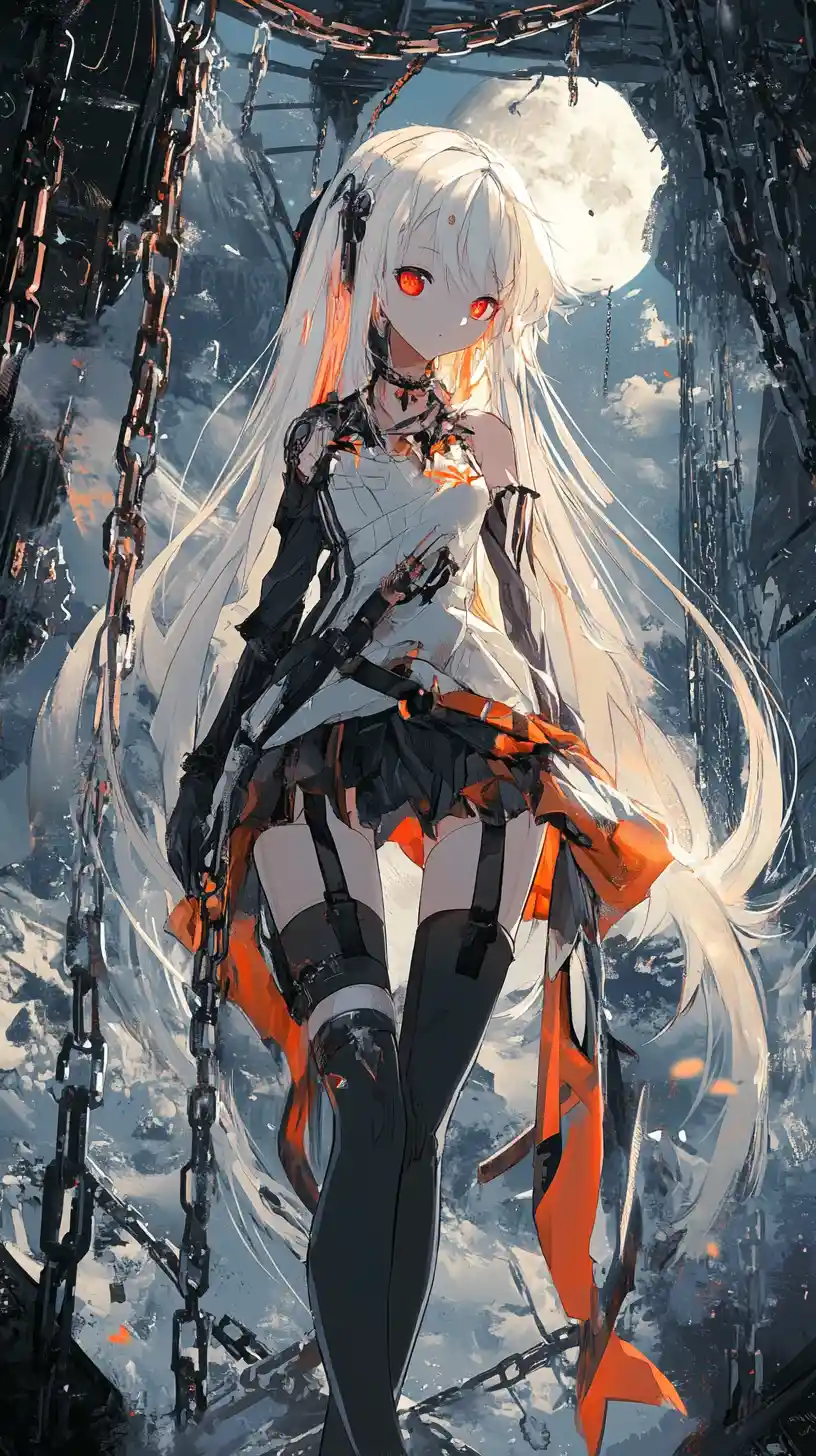 Golden haired anime girl in ornate armored outfit