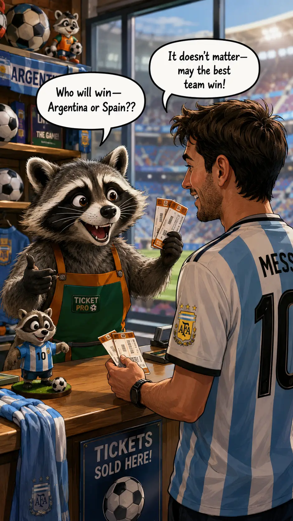 cartoon raccoon