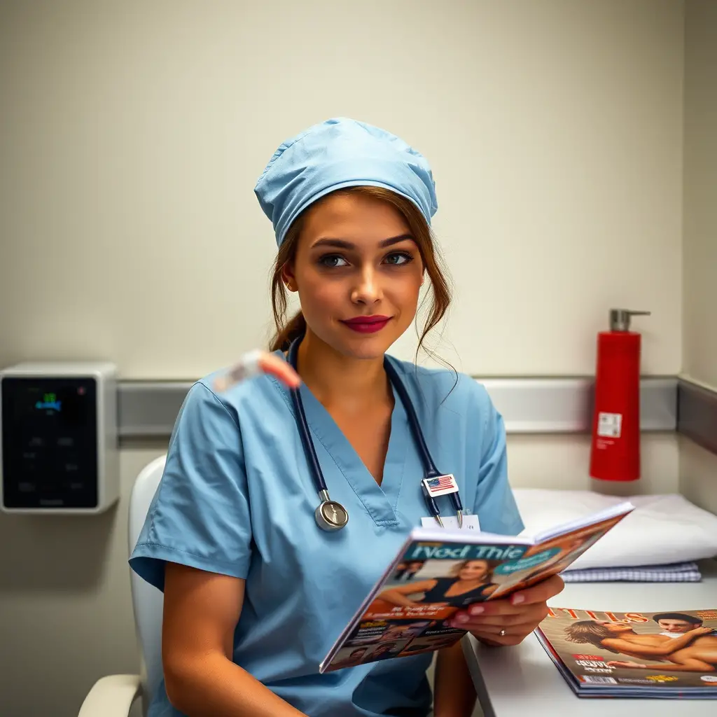 Nurse guiding a patient into a quiet hospital side room