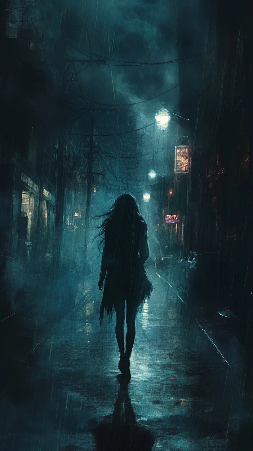 Man with mystique standing on a city street corner