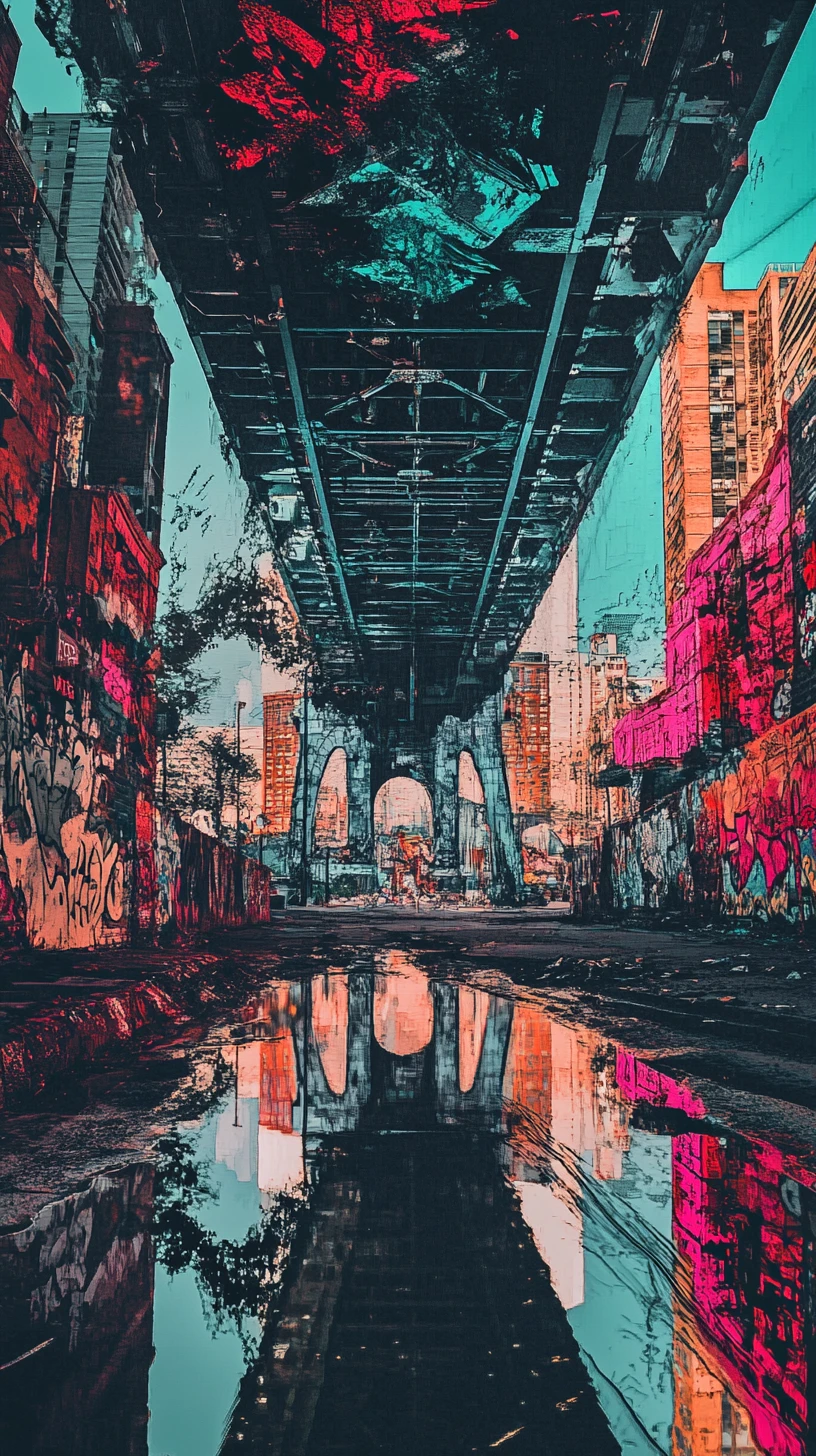 Confident man from the city standing among tall buildings