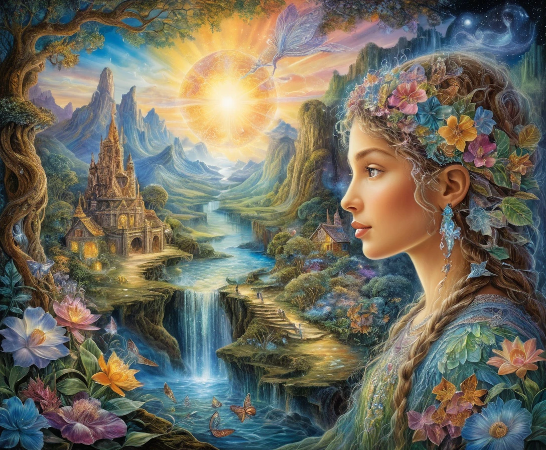 Dreamlike fantasy landscape inspired by nature and light