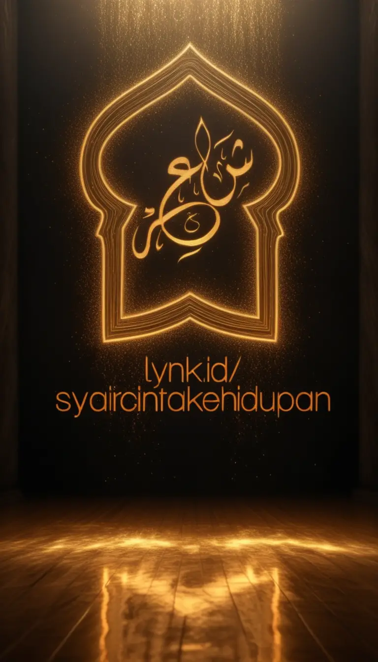 Golden symbol in divine spotlight within a dark void
