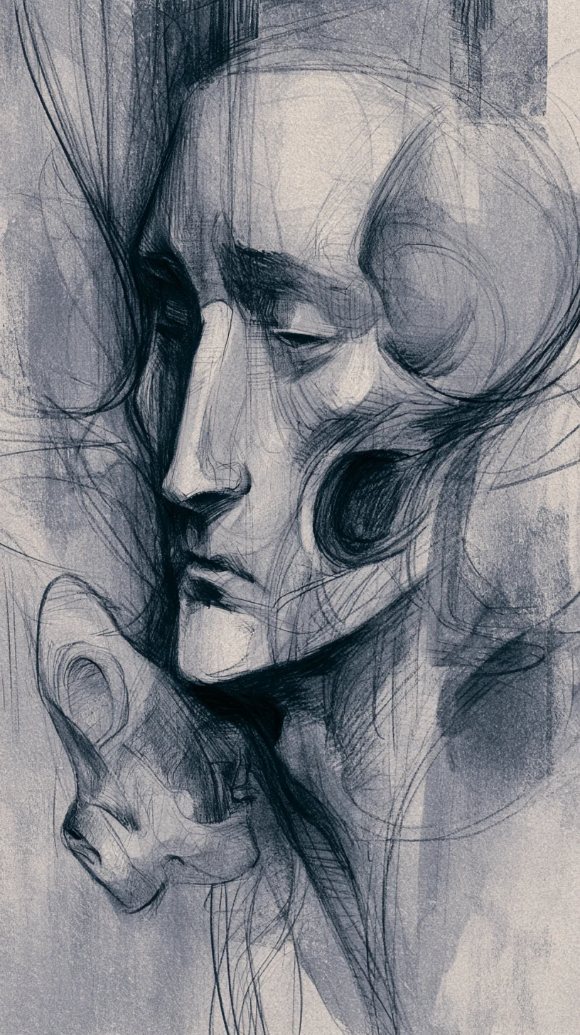 Solitary figure reflecting on goals and personal effort