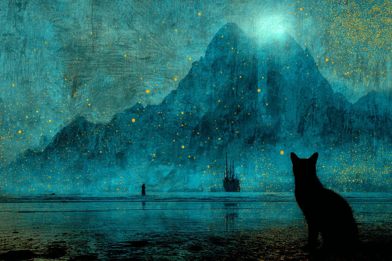 Surreal alien metropolis of a mystical galactic civilization