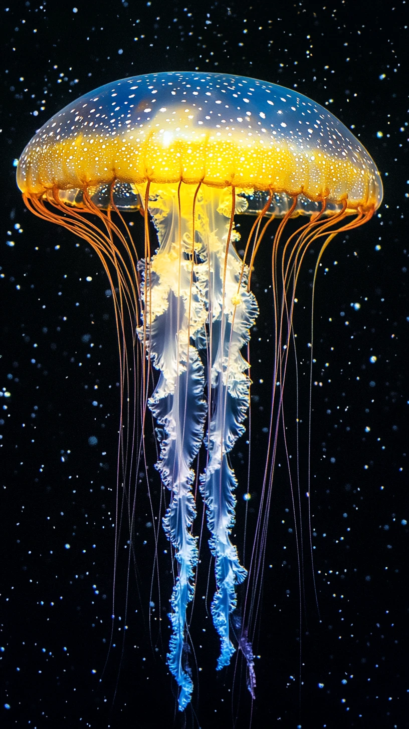 Medusas surrealistas que se transforman en instrumentos musicales fluidos