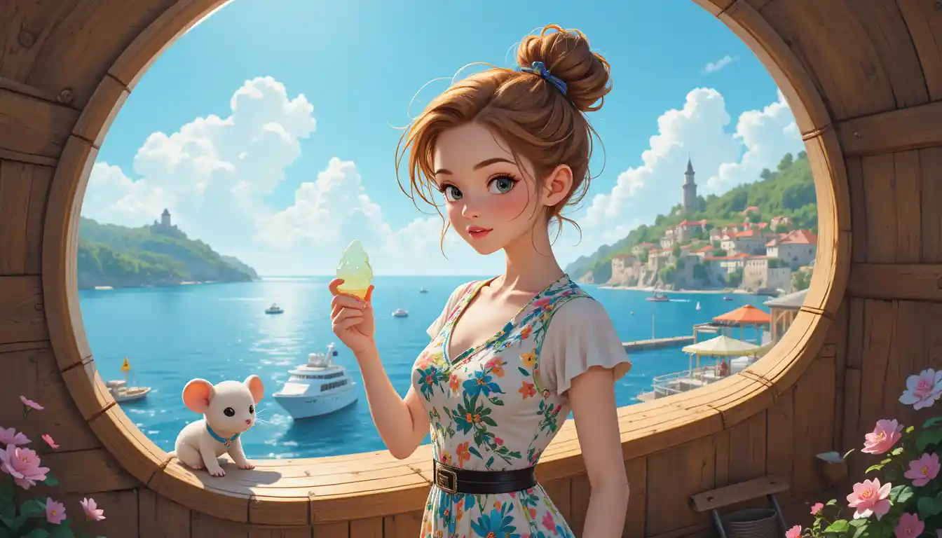 Stylish woman with bun hairstyle showing off luxury handbag
