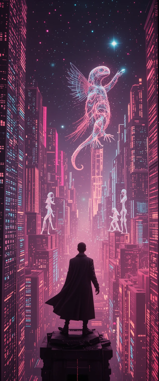 Data sorcerer in neon city of infinite spreadsheets