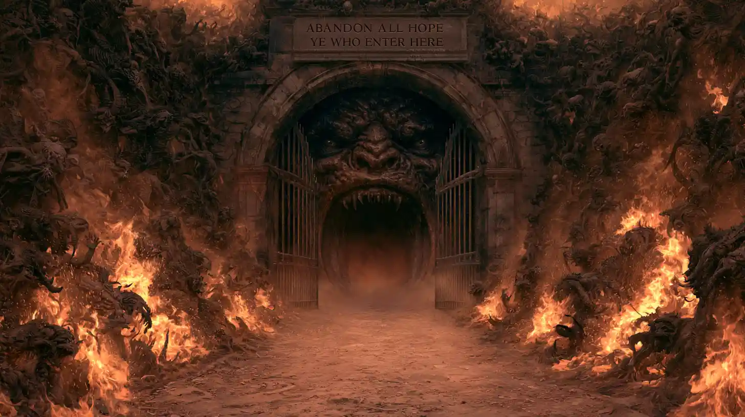 Desolate Path To The Fiery Gates Of Hell