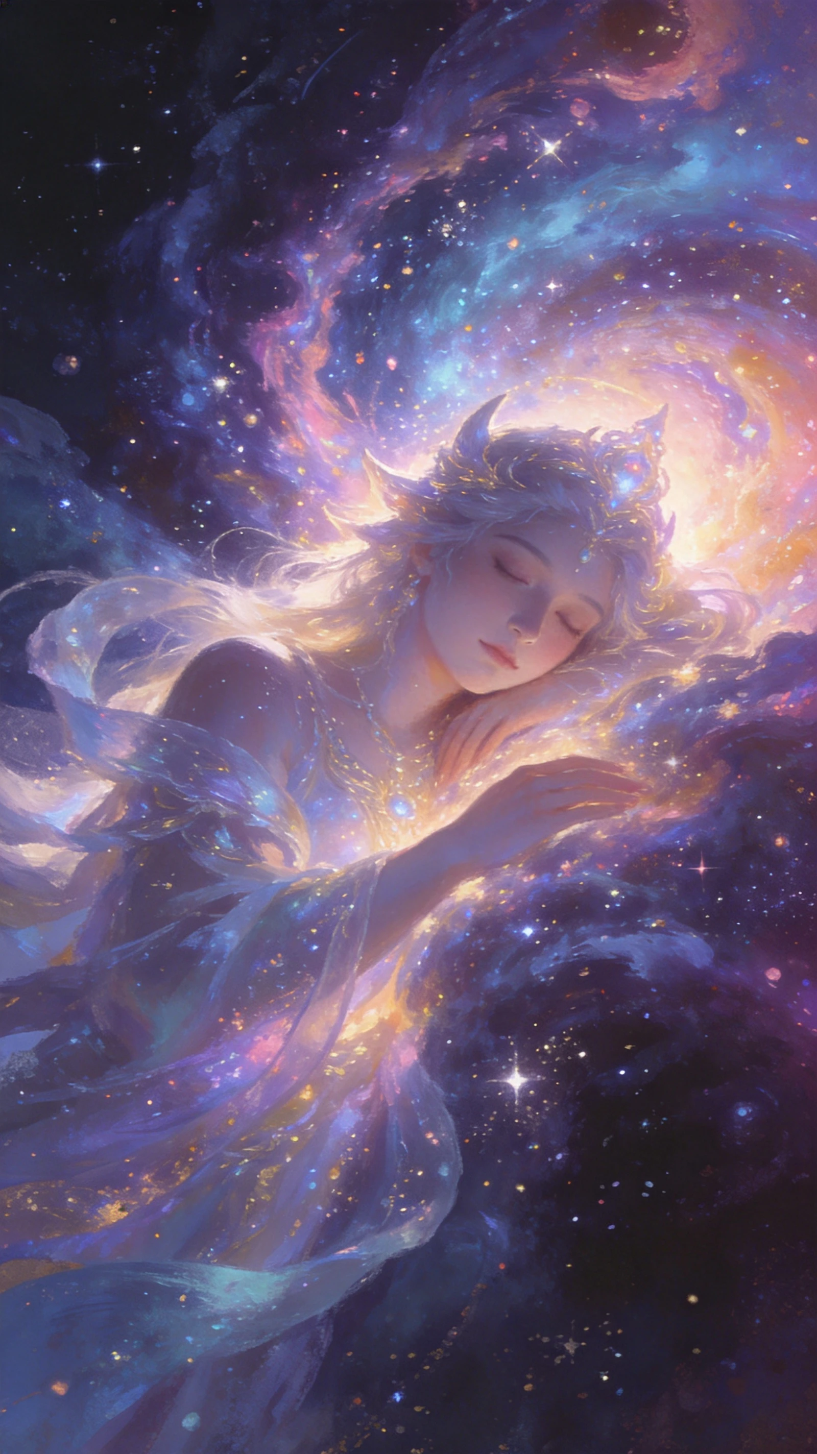 沉睡在旋渦星雲與星塵中的天界守護者