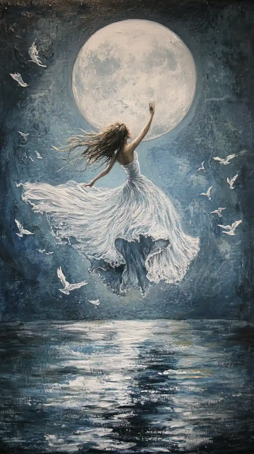 Underwater submarine party with shimmering disco moon