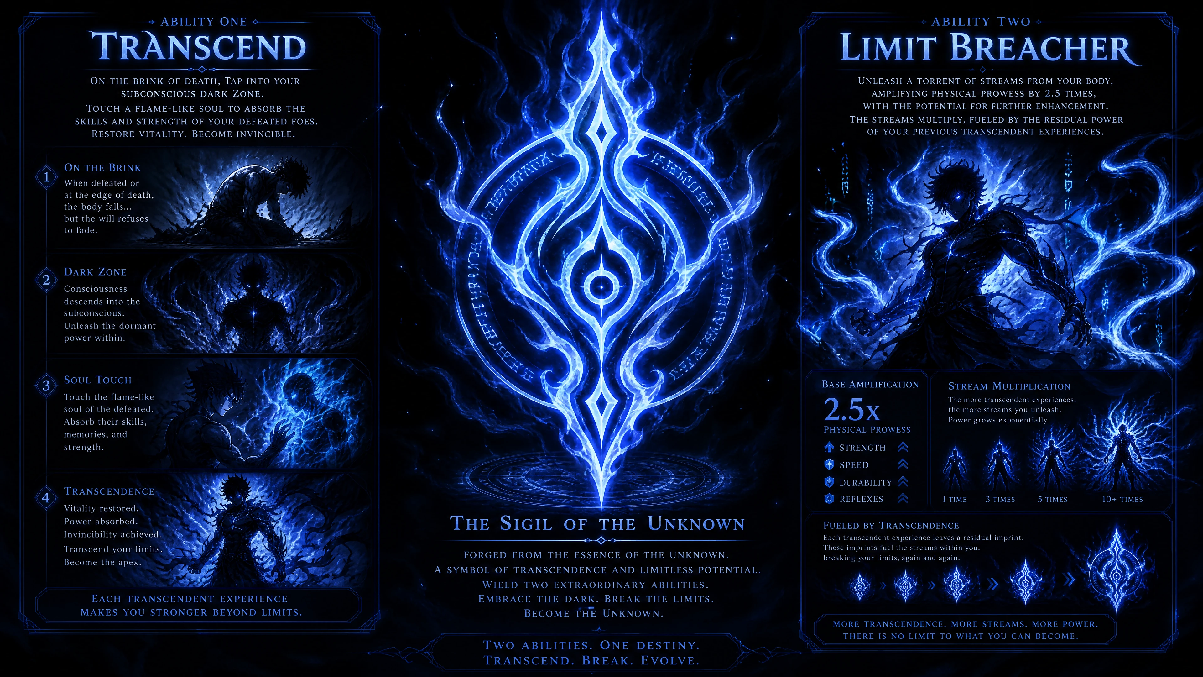 Mystical Glowing Blue Symbol With Otherworldly Aura