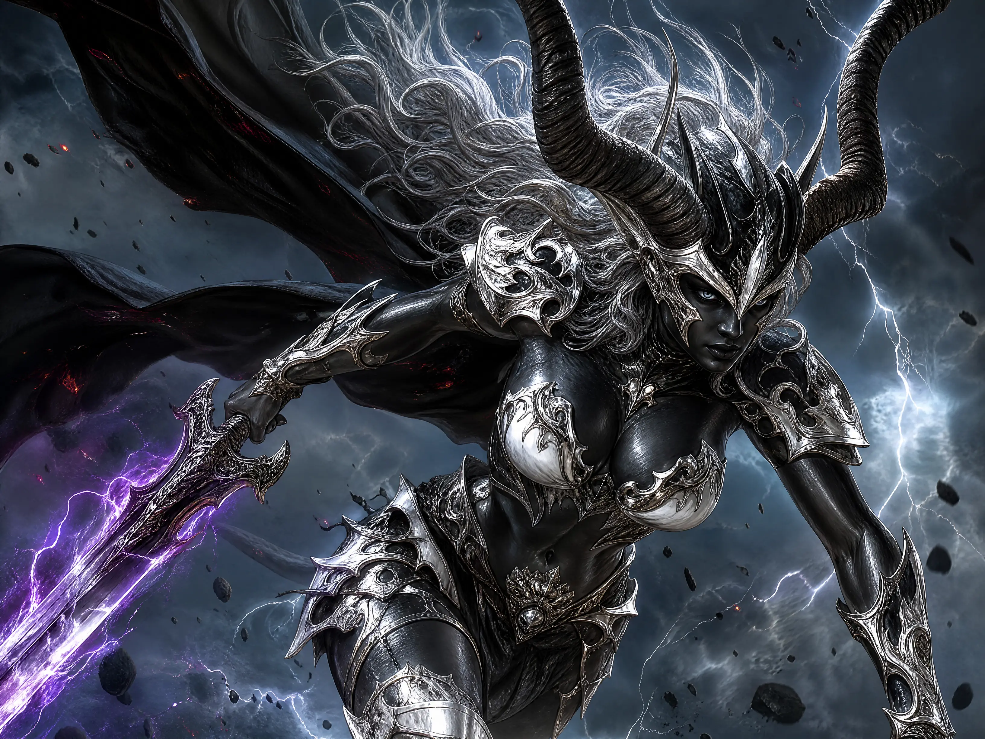 穿越風暴裂空的女武神惡魔戰士