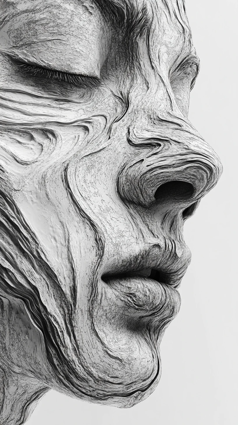 Man Lost In Thought As Words Flow Around Him
