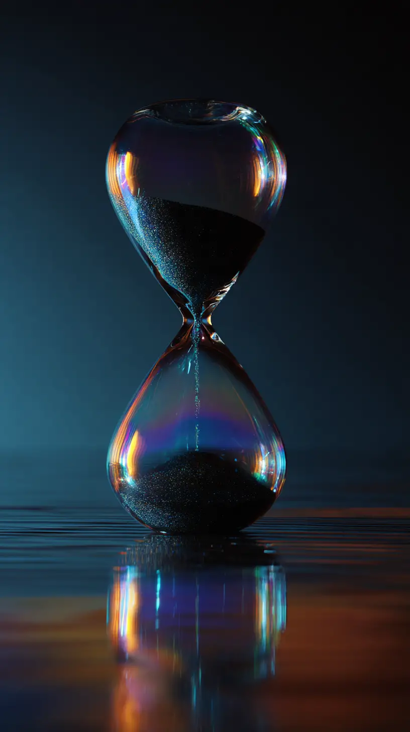 Surreal transition between fading self and emerging future