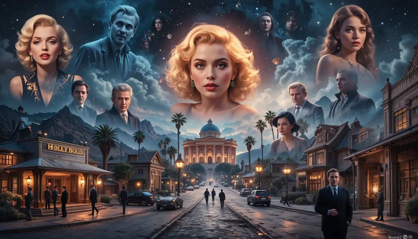 Surreal Montage Of Classic Hollywood Stars And Streets