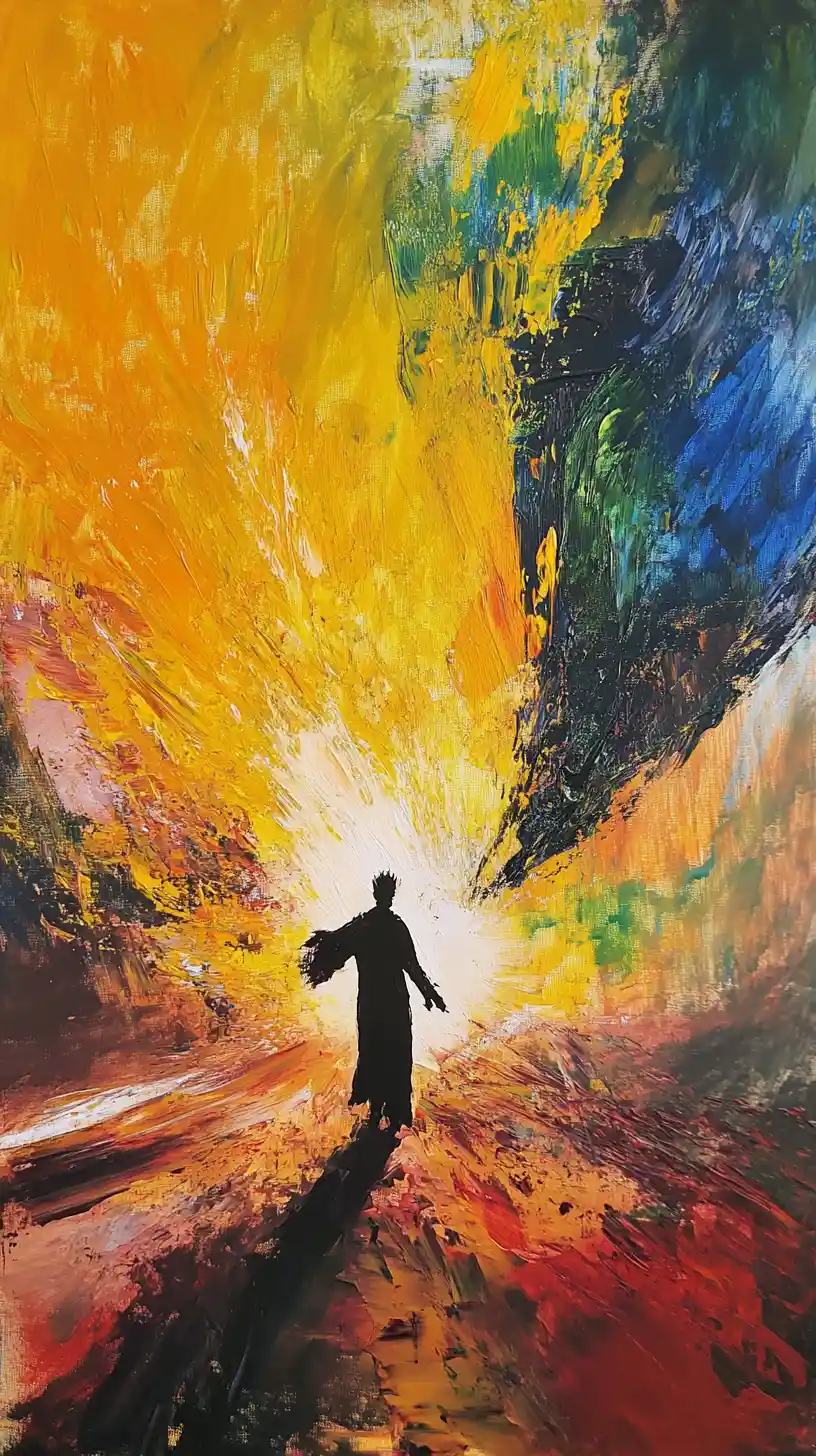 自信男子獨立站在象徵性的頂端