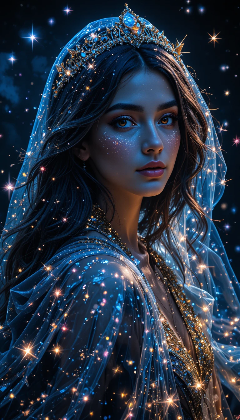 星々のマントをまとう幽玄なる夜の女王