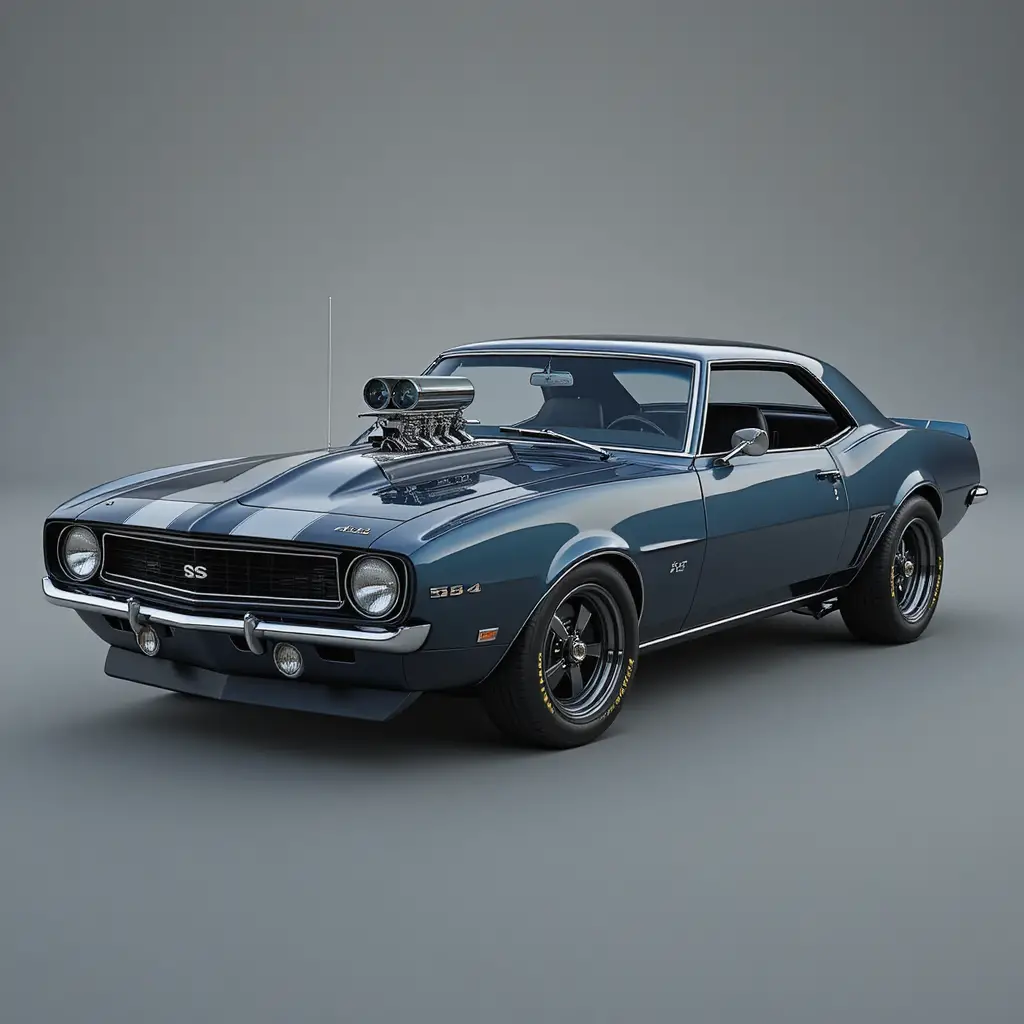 1968 年 Camaro SS 的超寫實 3D 渲染