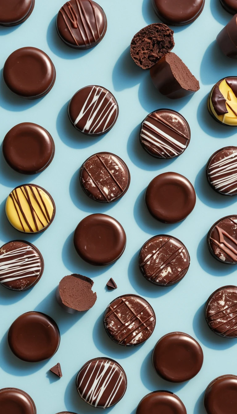 Primer plano de una barra de chocolate premium rompiéndose