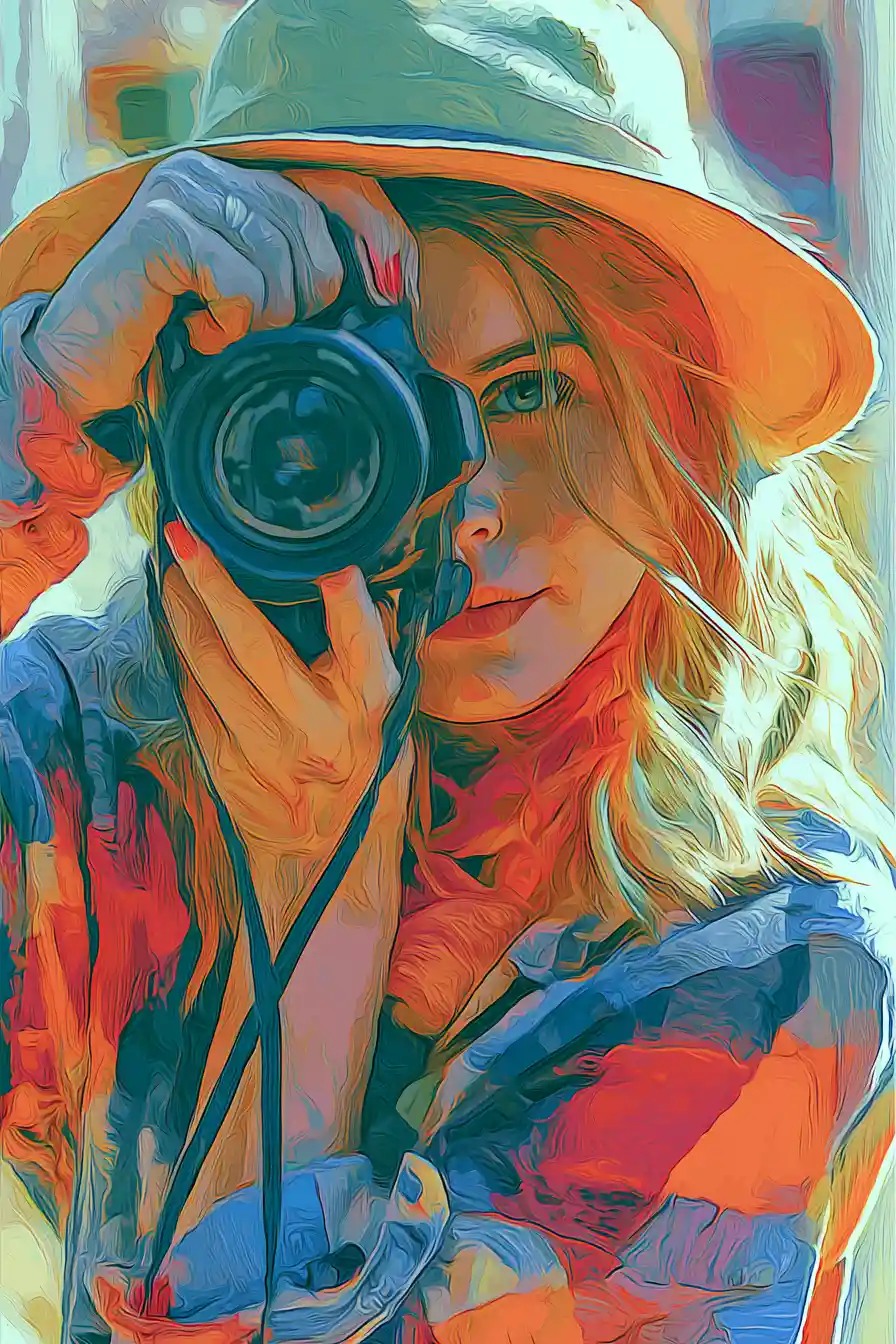 Ilustración digital vibrante con una audaz narrativa visual creativa