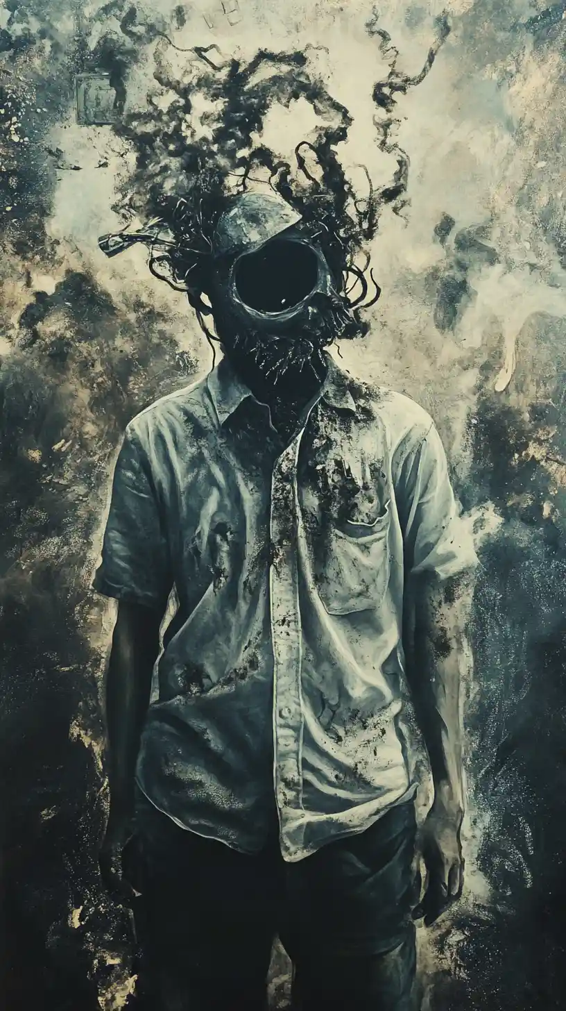 Confident man standing on a gritty urban street
